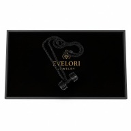 Naszyjnik Czarny HANTEL Sztanga Siłownia Fitness UNISEX Prezent Łańcuch50cm