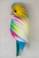 Papuga handmade makrama