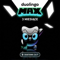 Duolingo Max 3 Miesiące | AI + Nielimitowane Serca | Dostawa Auto 24/7