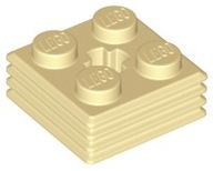 LEGO płytka karb. 2x2 71752 6330903 Tan 2szt nowa