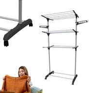 SUSZARKA NA PRANIE WOLNOSTOJĄCA OGRODOWA BALKONOWA PIONOWA SKŁADANA