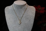 ŁAŃCUSZEK ZE STALI CHIRURGICZNEJ 316L POZŁACANY