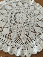 Serwetka serwetki okrągłe cacko szydełkowe rękodzieło śr45