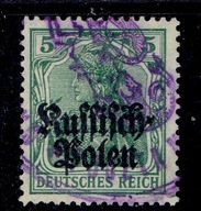 WYDANIE ON RUSSISCH POLEN Fi 2 kas PROWIZORYCZNY '' POCZTA '' DWUOBRĄCZKOWY