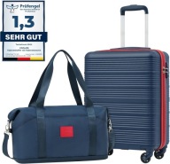 Walizka kabinowa COOLIFE twarda z zestawem 38 l na kółkach z zamkiem TSA