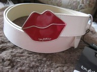 Prezent pod choinkę pasek damski byblos Italy skóra  klamra usta dł.110 