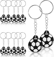 MEGA ZESTAW 12 Breloczków Piłkarskich BRELOK KLUCZE Piłka Nożna na prezent