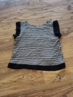 Koszulka mgiełka we wzory z zamkiem