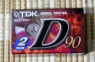 2pack (2 kasety) TDK D90 D 90 NOS folia