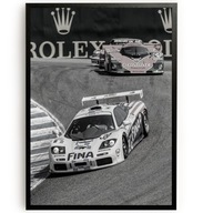 Plakat McLaren F1 GTR vs Mazda 787B – Le Mans Legendy Plakat A3