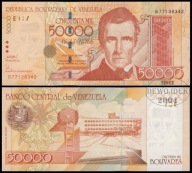 BNB - WENEZUELA 50000 Bolivares 2006 B 77136342 # P87b # UNC