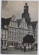 Wrocław Rynek samochody FSO Warszawa 1963r. Kościół Garnizonowy g128