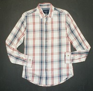 SPRINGFIELD_Cudna KOSZULA_ecri klasyczna kratka MODNA jedyna_S