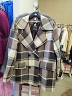 Płaszczyk krótki, marynarka czekolada r. Uni, Italy !!!