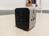 Elexon ELT4 adapter podróżny z portem typu C i 2 portami USB na 150 krajów!