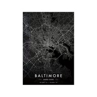 Plakat „Mapa Miasta” – Minimalistyczny Plakat Mapowy