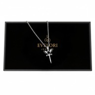 Srebrny Wisiorek Ankh Ostrze Skrzydlaty Amulet Egipski Hit