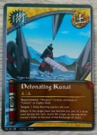 Karta Naruto CCG Jutsu Detonating Kunai - J-501