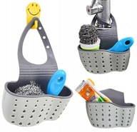 ORGANIZER UCHWYT NA GĄBKĘ KUCHENNY SILIKONOWY ZAWIESZANY KOSZYCZEK ŁAZIENKA