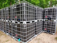 MAUSER 1000L biały METAL Kontener IBC MAUZER Zbiornik na deszczówkę BECZKA