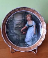 Porcelana Stołowa Wałbrzych - Krystyna Potocka, patera zdobiona złotem