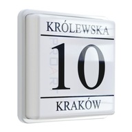 LED PODŚWIETLANY numer na dom tabliczka adresowa M