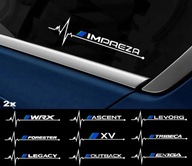 Naklejka Forester czarna 2Szt.