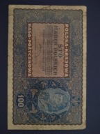 100 marek polskich 1919 seria X średni stan (B14)