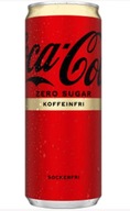 Napój gazowany Coca Cola KOFEINFRI ZERO SUGAR 330 ORIGINAL PUSZKA SZWEDZKA