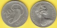 FIJI 20 CENTS 1980 r.