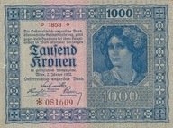 Austria - 1000 Koron - 1922 - P78 - St.2