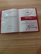LEGITYMACJA -MEDAL 40-LECIA POLSKI LUDOWEJ-ORYGINAŁ
