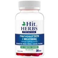 Hit Herbs Premium Nervosol Sen z melatoniną, 30 żelek