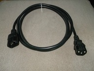 PRZEDŁUŻACZ KABLA ZASILAJĄCEGO 200 cm - kabel przedłużacz do komputera