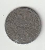 Czechoslowacja 50 Halerzy 1941 okupacja Niemiecka ladny stan