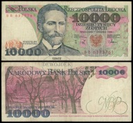 BNU - POLSKA PRL 10000 złotych 1988 BB 6373761 # P203aa
