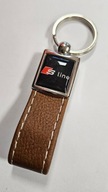 Brelok do kluczy AUDI S-LINE brąz