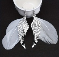 Kolczyki Białe Skrzydła Anioła dla WOŚP