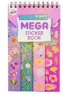 NAKLEJKI Książka na Spirali 70 Arkuszy 14,5x25 cm KWIATY ROŚLINY OGRÓD