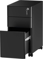Szafka Organizer biurowy YITAHOME na kółkach z 3 szufladami 46x30x59