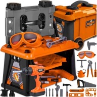 ZESTAW MAJSTERKOWICZA WARSZTAT NARZĘDZIA SKRZYNKA ZABAWKA DLA CHŁOPCÓW