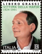 Włochy 2024 Znaczek 4669 ** mafia terroryzm