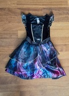 Sukienka czarna z nietoperzem na bal przebierańców Halloween 110-116cm