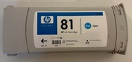 HP WKŁAD TUSZ 81 C4931A niebieski CYAN DYE ORYGINAŁ WAGA 860 GRAM DATA2014