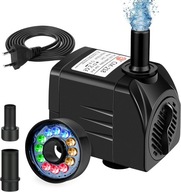 Mini pompa wodna 15W 750l/h 12 diod LED do akwarium stawu akwarium