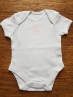 F&F– body z krótkim rękawem różowy miś rozm.56