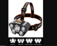 NOWOŚĆ , HIT 2026, MOCNA LATARKA CZOŁOWA 5x LED LAMPKA CZOŁÓWKA NA GŁOWĘ