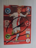 Karty panini autografy Polska Euro 2016 Krychowiak