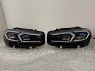 BMW 3 G20 LCI LIFT LED NIEBIESKI LAMPA LEWA PRAWA IDEALNA