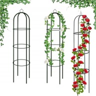 PERGOLA OGRODOWA METALOWA KOLUMNOWA NA RÓŻE MOCNA PODPORA POD RÓŻE 200 CM
